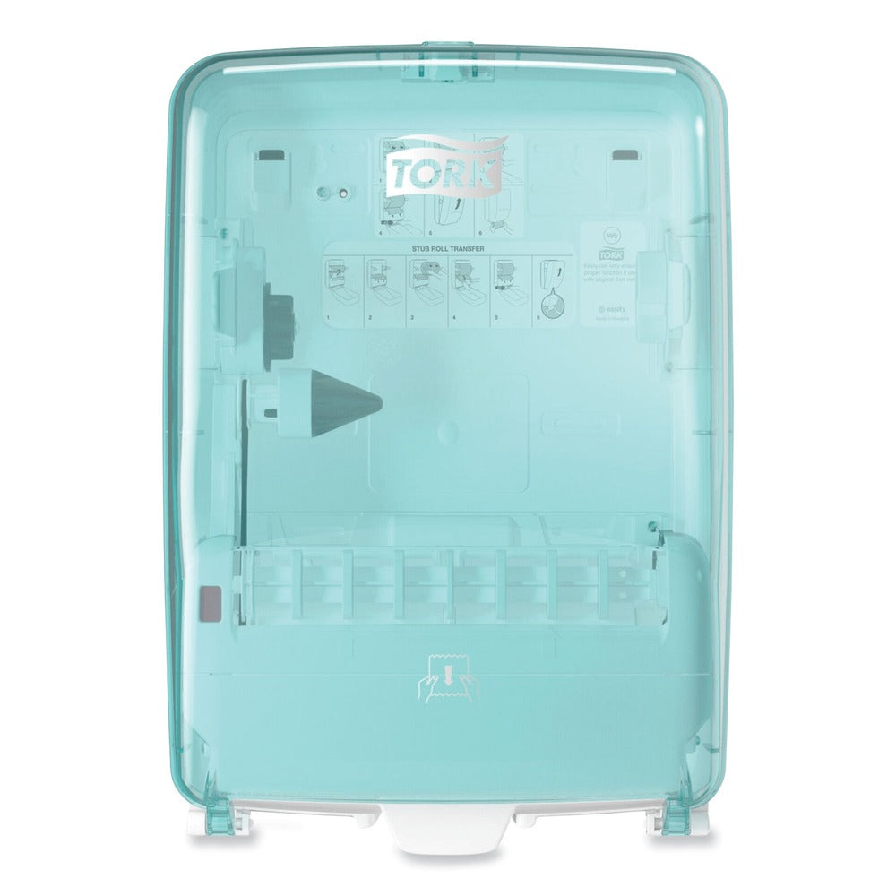Tork 12.56 in. x 10.57 in. x 18.09 in. Washstation Dispenser - Aqua/White