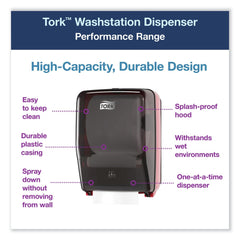 Tork 12.56 in. x 10.57 in. x 18.09 in. Washstation Dispenser Red/Smoke (1/Carton)