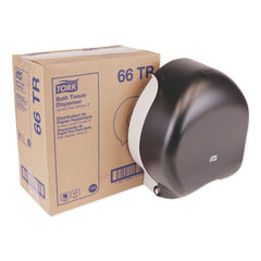 Tork 10.63 x 5.75 x 12 Jumbo Bath Tissue Dispenser - Smoke (1/Carton)