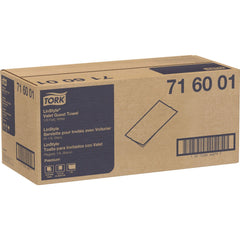 Tork 1-Ply 11.5 x 17 LinStyle Valet Guest Towel - White (5/Carton)