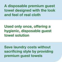 Tork 1-Ply 11.5 x 17 LinStyle Valet Guest Towel - White (5/Carton)