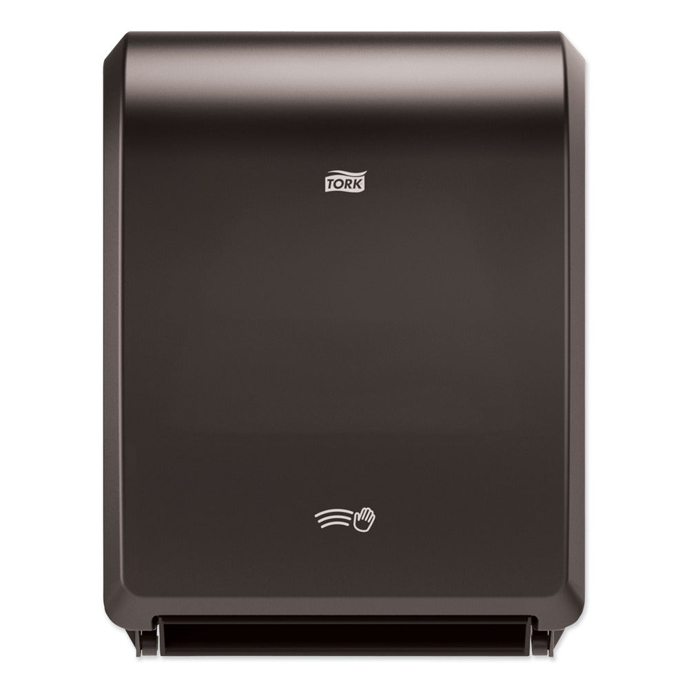 Tork 12.32 in. x 9.32 in. x 15.95 in. Electronic Hand Towel Roll Dispenser for 7.5 in. Rolls - Black (1/Carton)