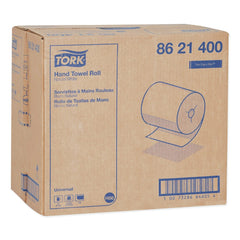Tork 8621400 8 in. x 425 ft. Universal Notched Hand Towel Roll - Natural White (12 Rolls/Carton)