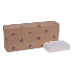 Tork 3-Ply 17 in. x 16.125 in. 1/8 in. Fold Advanced Dinner Napkin - White (1740/Carton)