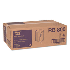 Tork RB800 Advanced 7.88 in. x 800 ft. 1-Ply Hardwound Roll Towel - White (6/Carton)