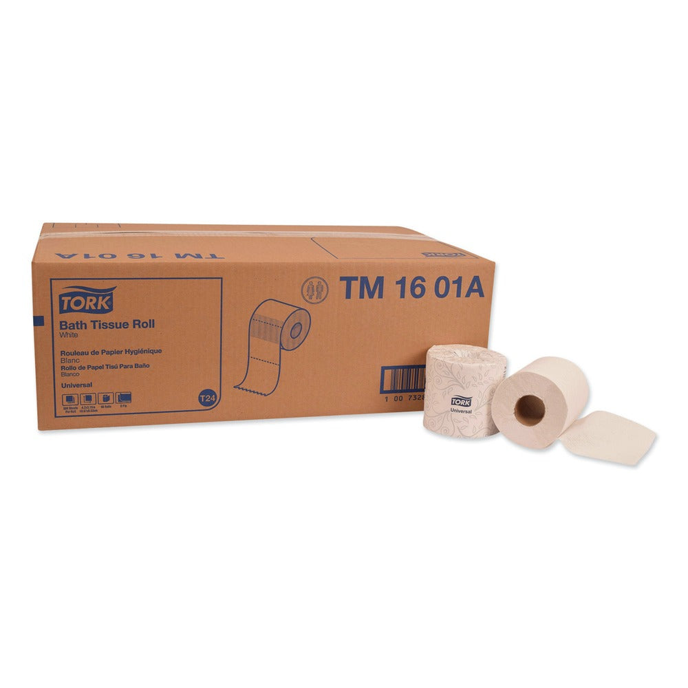 Tork 2-Ply Universal Septic-Safe Bath Tissue - White (500 Sheets/Roll, 48 Rolls/Carton)