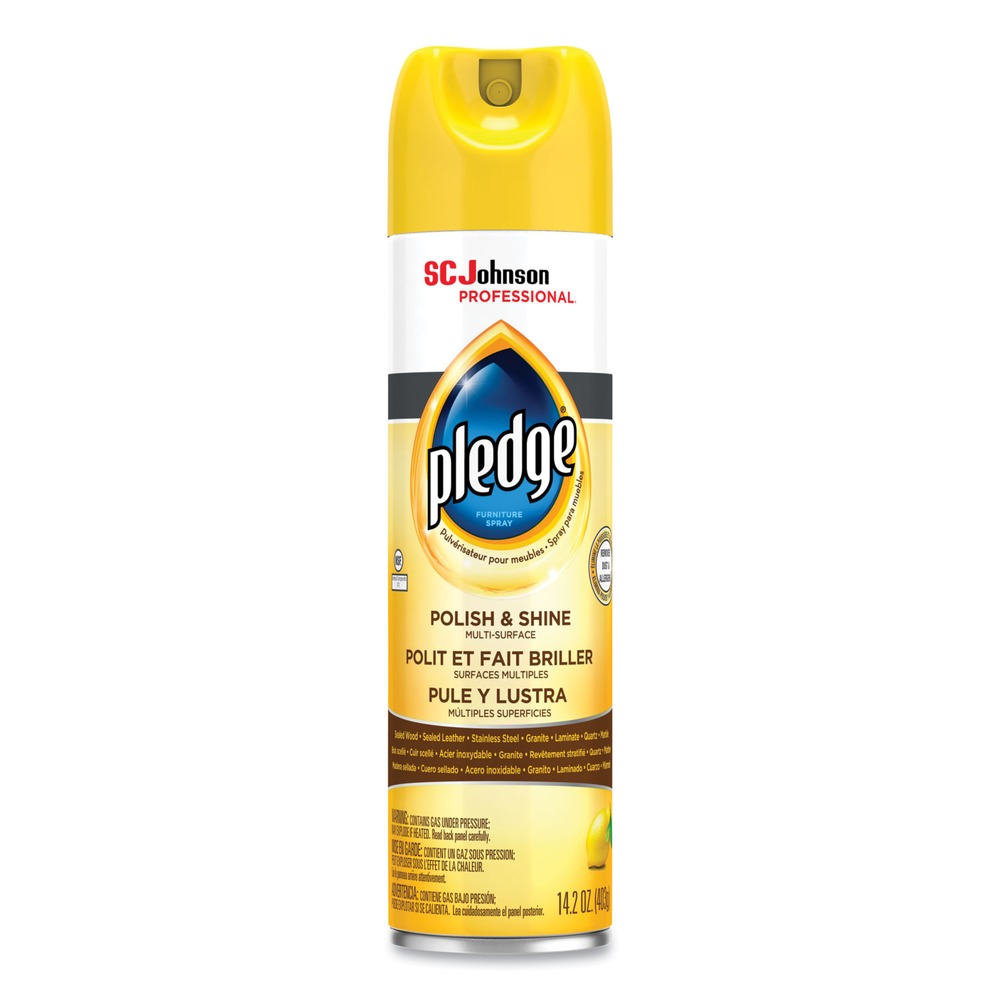 Pledge 14.2 oz Furniture Polish Aerosol Spray - Lemon