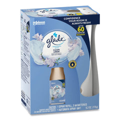 Glade 306038 Clean Linen Automatic Spray Starter Kit - White/Gold (4/Carton)