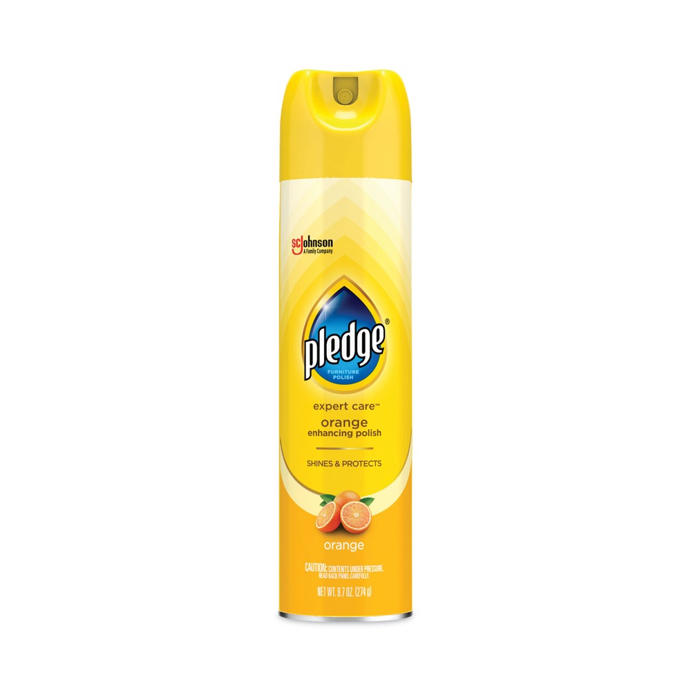 Pledge 9.7 oz Aerosol Spray Furniture Polish - Orange Clean Scent