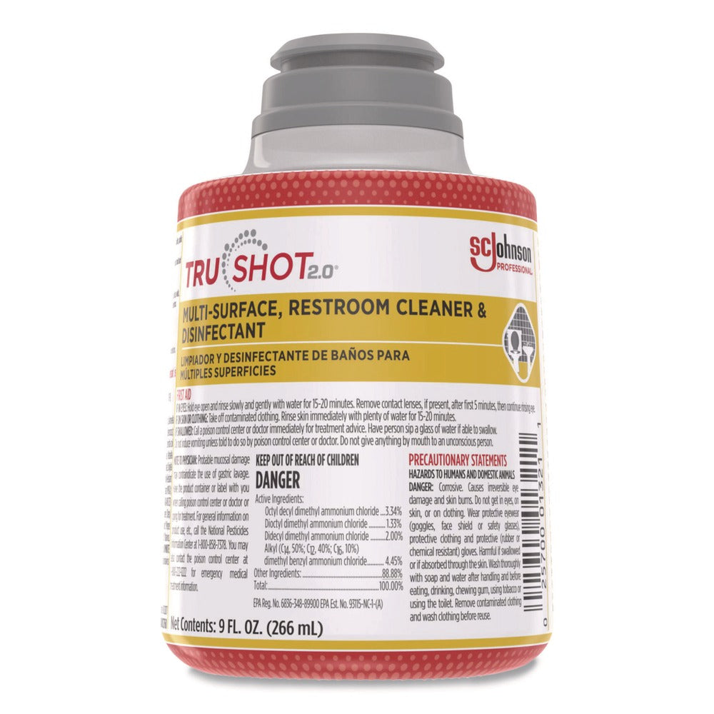 SC Johnson TruShot 2.0 Disinfectant Multisurface Cleaner Fresh Scent 9 oz Cartridge (4/Carton)