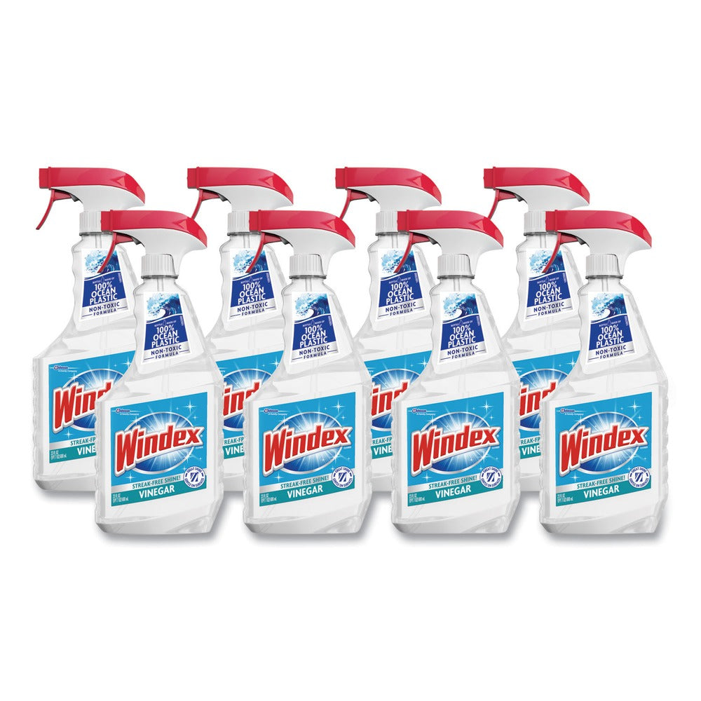 Windex 312620 23-Ounce Multi-Surface Vinegar Cleaner Spray - Fresh Clean Scent (8/Carton)