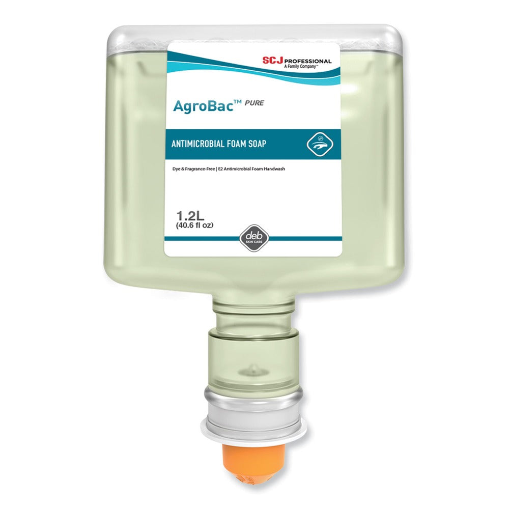 SC Johnson 1.2 L AgroBac Pure Foam Wash Touch Free Cartridge Refill - Unscented (3/Carton)