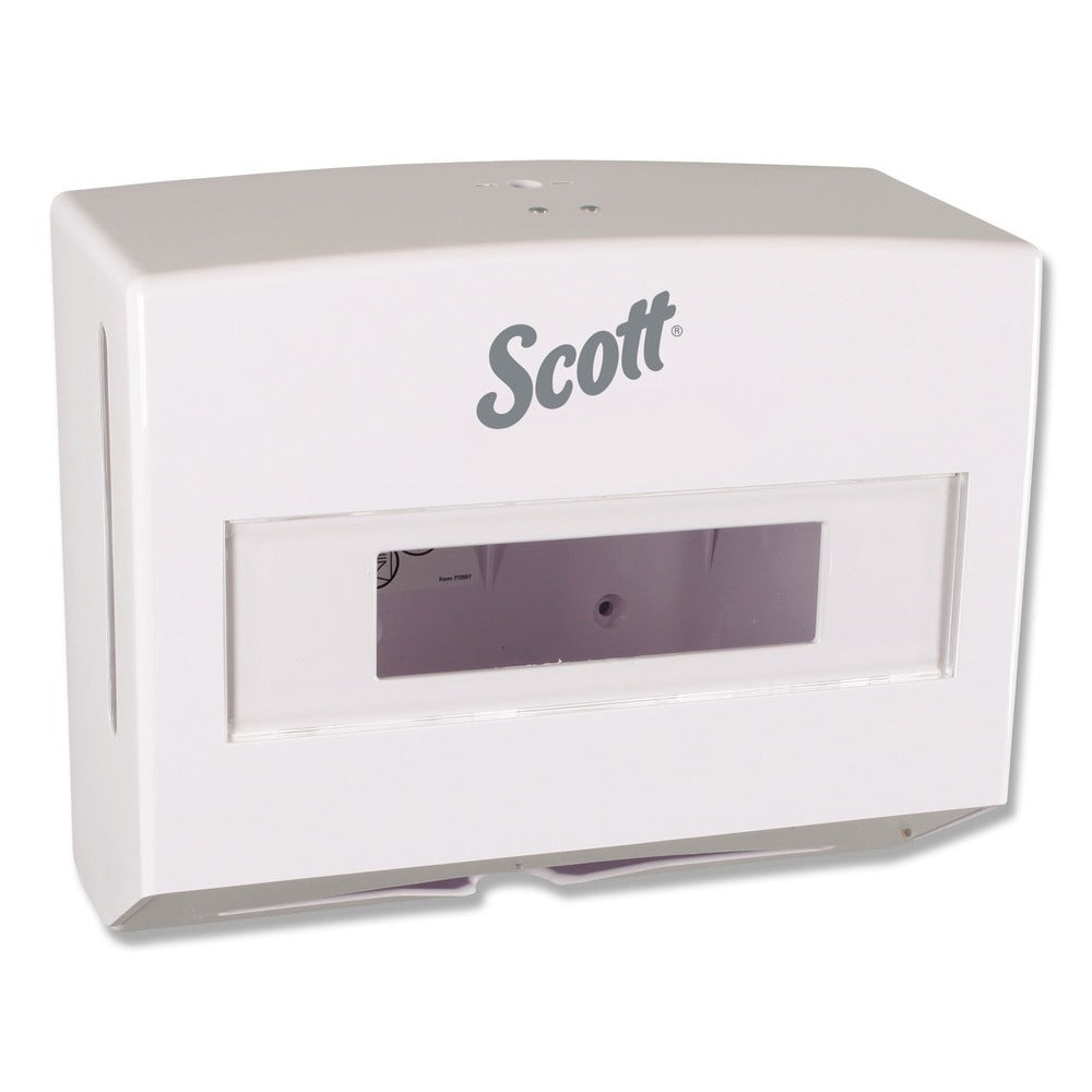 Scott 09214 Scottfold 10.75 in. x 4.75 in. x 9 in. Folded Towel Dispenser - White (1/Carton)