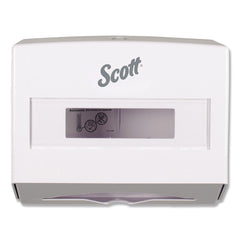 Scott 09214 Scottfold 10.75 in. x 4.75 in. x 9 in. Folded Towel Dispenser - White (1/Carton)