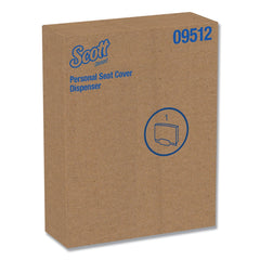 Scott 16.6 in. x 2.5 in. x 12.3 in. Personal Seat Cover Dispenser - Stainless Steel