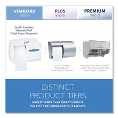 Scott Essential 11 1/10 in. x 6 in. x 7 5/8 in. Coreless SRB Tissue Dispenser - White