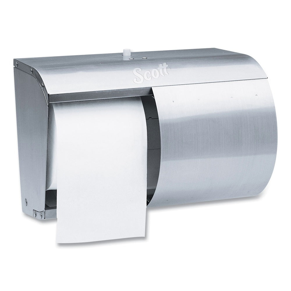 Scott 10.13 in. x 6.4 in. x 7 in. Pro Coreless SRB Tissue Dispenser - Stainless Steel