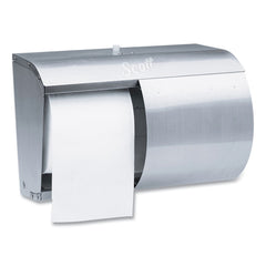 Scott 10.13 in. x 6.4 in. x 7 in. Pro Coreless SRB Tissue Dispenser - Stainless Steel