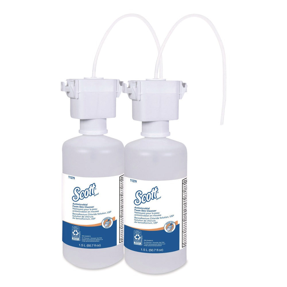 Scott 1500 mL Antimicrobial Foam Skin Cleanser Refill - Unscented (2/Carton)