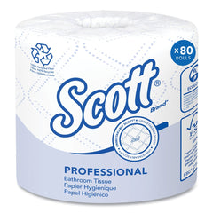 Scott Essential 100 Percent Recycled Fiber SRB Septic Safe 2 Ply Bathroom Tissue - White (80/Carton)