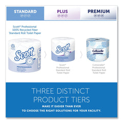 Scott Essential 100 Percent Recycled Fiber SRB Septic Safe 2 Ply Bathroom Tissue - White (80/Carton)