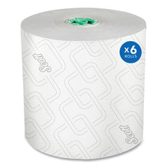 Scott 25700 1,150 ft. 1-Ply Pro Hard Roll Paper Towels with Elevated Scott Design - Green Core Only (6-Rolls/Carton)