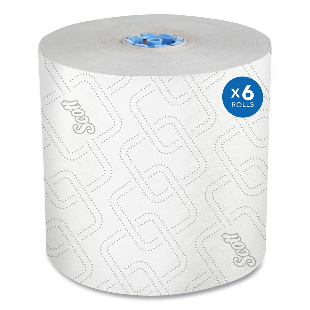 Scott 25702 1,150 ft. 1-Ply Pro Hard Roll Paper Towels with Elevated Scott Design - Blue Core Only (6-Rolls/Carton)