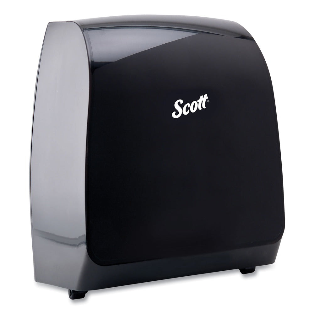 Scott 34346 Pro Mod 12.66 in. x 9.18 in. x 16.44 in. Manual Hard Roll Towel Dispenser - Smoke (1/Carton)