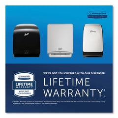 Scott 34346 Pro Mod 12.66 in. x 9.18 in. x 16.44 in. Manual Hard Roll Towel Dispenser - Smoke (1/Carton)