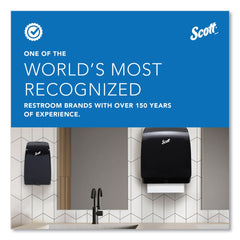 Scott 34346 Pro Mod 12.66 in. x 9.18 in. x 16.44 in. Manual Hard Roll Towel Dispenser - Smoke (1/Carton)