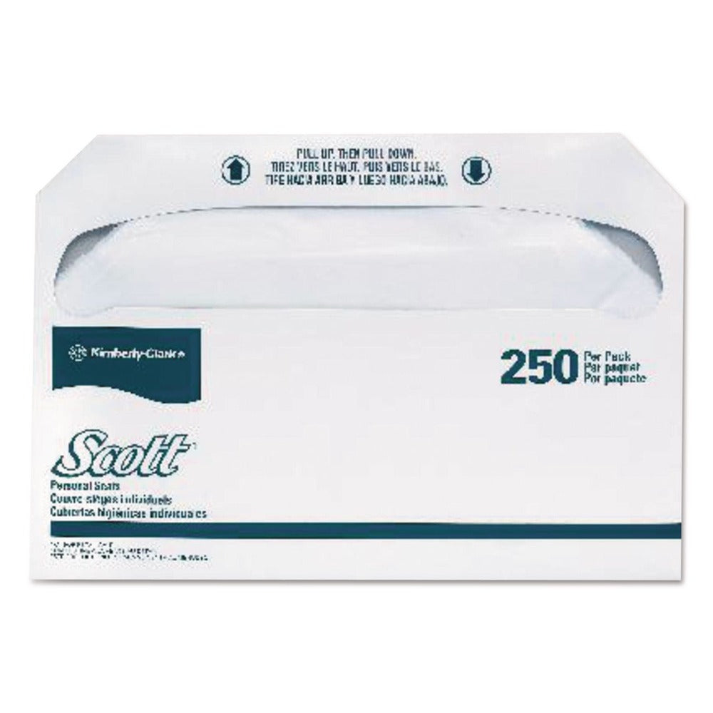 Scott 14.5 in. x 17 in. Personal Seats Toilet Covers - White (20/Carton)