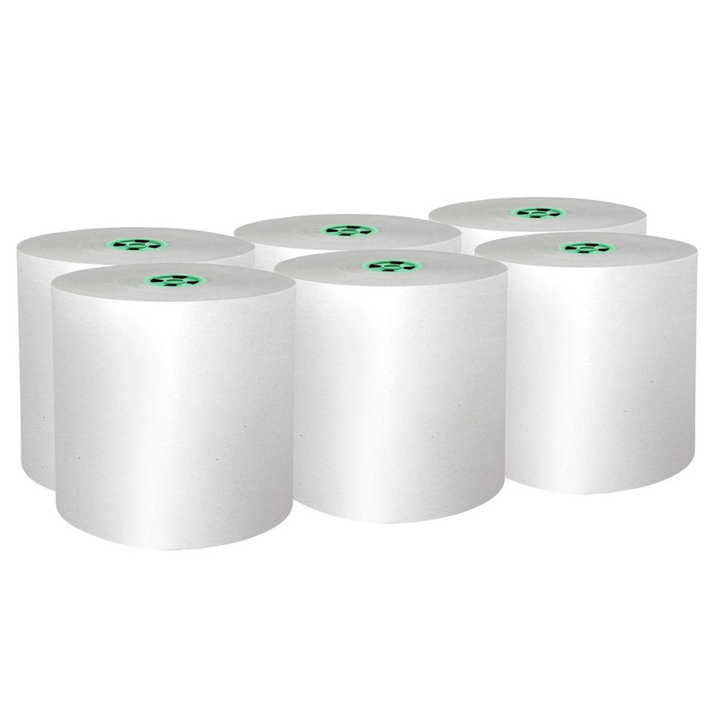 Scott 7.5 in. x 900 ft. 1-Ply Pro Hard Roll Paper Towels with Absorbency Pockets - Green Core Only (6/Carton)