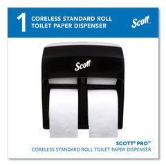 Scott 11.25 in. x 6.31 in. x 12.75 in. Pro High Capacity Coreless SRB Tissue Dispenser - Black (1/Carton)