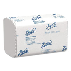 Scott 9.4 in. x 12.4 in. 1-Ply Essential Low Wet Strength Multi-Fold Towels - White (25/Carton)