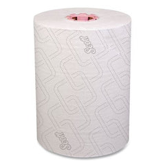 Scott 47032 1-Ply 8 in. x 580 ft. Traditional Business Slimroll Towels - White/Pink (6 Rolls/Carton)