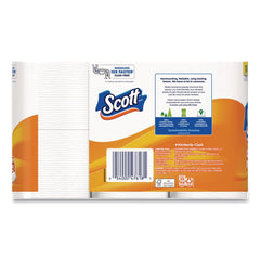 Scott 47618 ComfortPlus 1-Ply Septic Safe Toilet Paper Double Roll Bath Tissue - White (48/Carton)