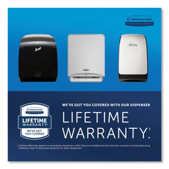 Scott Essential 12.7 in. x 9.57 in. x 15.76 in. Electronic Hard Roll Towel Dispenser - Black (1/Carton)