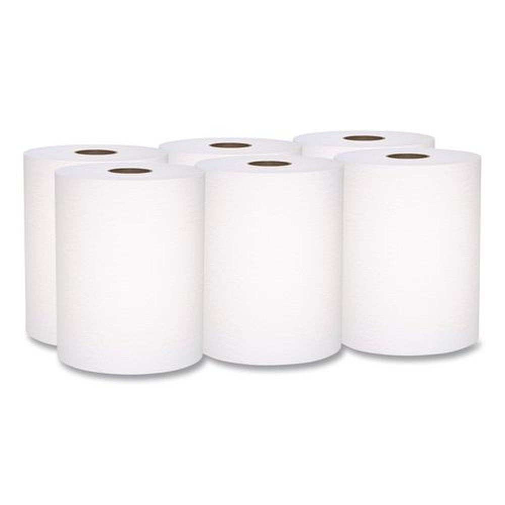 Scott 8 in. x 800 ft. 1-Ply Universal 100 Percent Recycled Fiber Hard Roll Paper Towels - White (6/Carton)