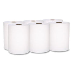 Scott 8 in. x 800 ft. 1-Ply Universal 100 Percent Recycled Fiber Hard Roll Paper Towels - White (6/Carton)