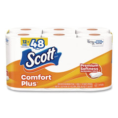 Scott 1-Ply ComfortPlus Septic-Safe Toilet Paper Mega Rolls - White (12/Carton)