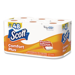 Scott 1-Ply ComfortPlus Septic-Safe Toilet Paper Mega Rolls - White (12/Carton)