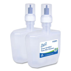 Scott 1200 ml Essential Green Certified Unscented Foam Skin Cleanser (2/Carton)
