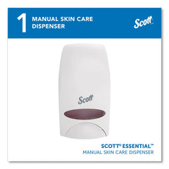 Scott 5 in. x 5.25 in. x 8.38 in. 1000 mL Essential Manual Skin Care Dispenser - White