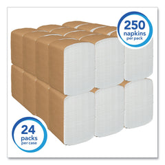 Scott 13 in. x 12 in. 1-Ply Full-Fold Dispenser Napkins - White (6000/Carton)