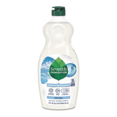 Seventh Generation 19 oz. Bottle Natural Dishwashing Liquid - Free and Clear