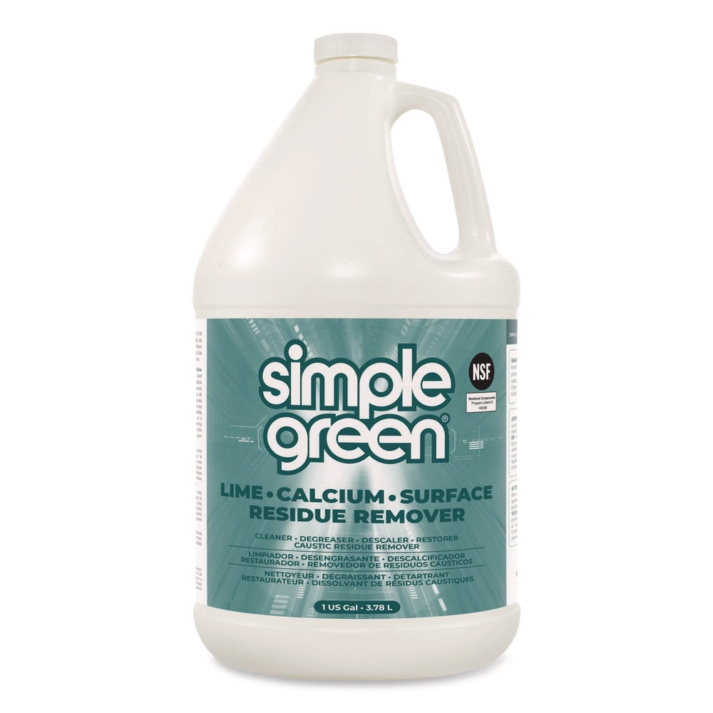 Simple Green Lime Calcium Surface Residue Remover, 1 gal Bottle, 6/Carton