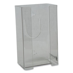 San Jamar 1-Box 5.5 in. x 3.75 in. x 10 in. Plexiglas Disposable Glove Dispenser - Plexiglas Clear