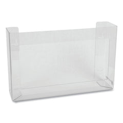 San Jamar 18 x 3.75 x 10 3 Box Steel White Enamel Disposable Glove Dispenser - Clear