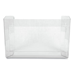 San Jamar 18 x 3.75 x 10 3 Box Steel White Enamel Disposable Glove Dispenser - Clear