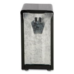 San Jamar 150 Capacity 3.75 in. x 4 in. x 7.5 in. Tall Fold Tabletop Napkin Dispenser - Black